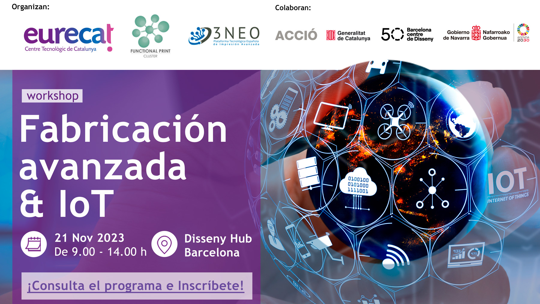Workshop Fabricación Avanzada & IoT | Barcelona Creativity & Design Foundation