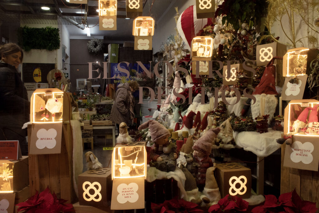 Las luces de Navidad iluminan el comercio 2023: Floristeria Iris